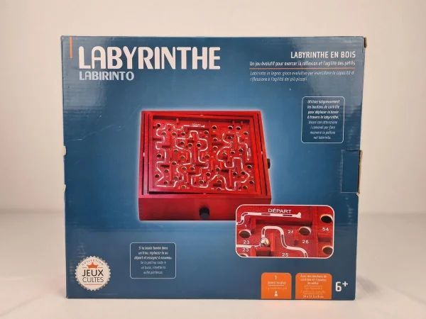 Authenticité garantie Labyrinthe Rouge Bois Collection Jeux Cultes 1