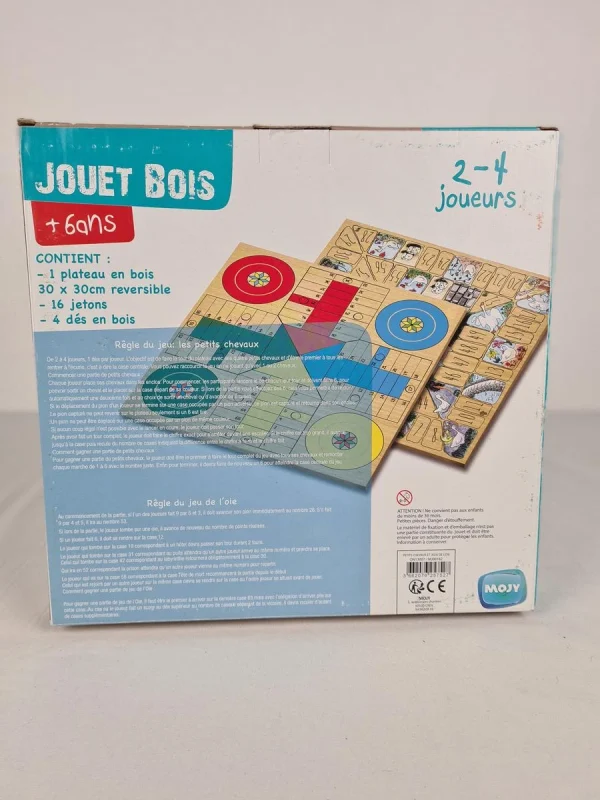 soldes Jeux De Société – Bois – Petits Chevaux Et Jeu De L’oie – Mojy. 4