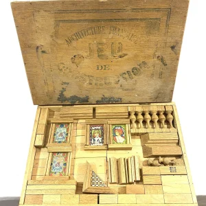 a Prix Discount Architecture Franu00e7aise Jeu De Construction Jouet En Bois Vintage – Architecture Française Jeu De Construction 28