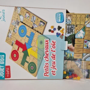 soldes Jeux De Société – Bois – Petits Chevaux Et Jeu De L’oie – Mojy. 8