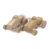 Lot De 2 Voitures Dirigeables Vintage – Bois Couleurs variées 34