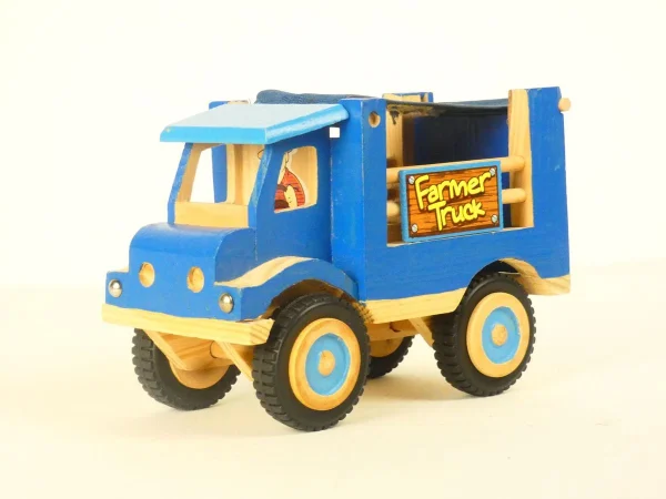 Camion Bleu En Bois – Fizzi Création Large choix en ligne 7