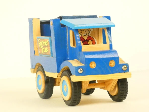 Camion Bleu En Bois – Fizzi Création Large choix en ligne 6