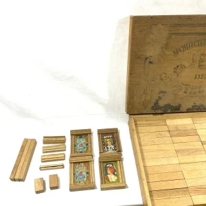 a Prix Discount Architecture Franu00e7aise Jeu De Construction Jouet En Bois Vintage – Architecture Française Jeu De Construction 16