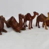 à prix imbattables Lot De 5 Statuettes Dromadaires En Bois 13